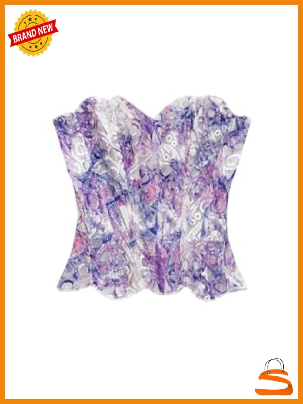Lace Corset Bustier Strapless Tube Top Going Out Clubwear